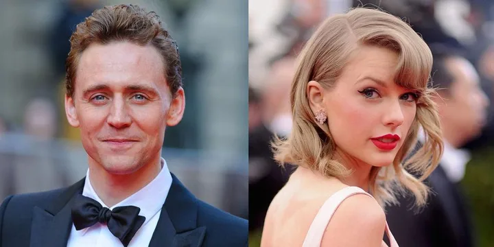 Taylor Swift and Tom Hiddleston.