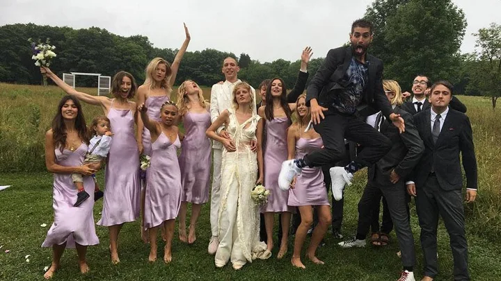 hanne gaby odiele john swaitek wedding party