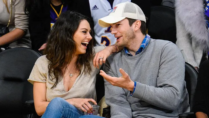 Mila Kunis and Ashton Kutcher.