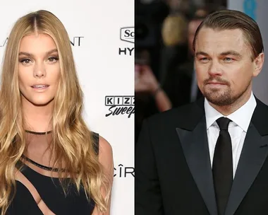 Nina Agdal and Leonardo DiCaprio.