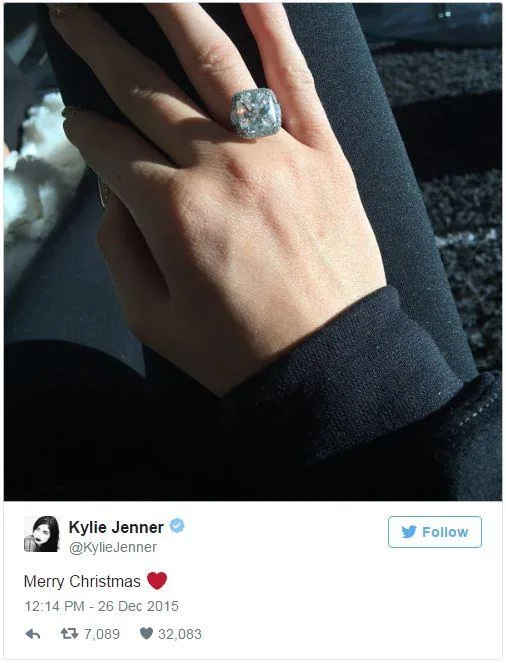 Kylie Jenner Shows Off Diamond Promise Ring From Tyga