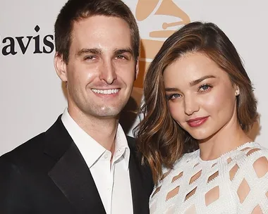 Miranda Kerr and Evan Spiegel.