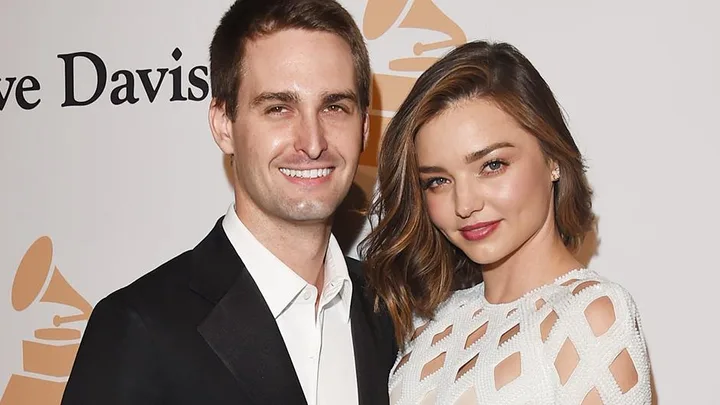 Miranda Kerr and Evan Spiegel.