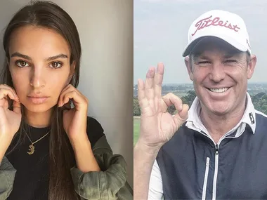 Shane Warne Comments On Emily Ratajkowski's Instagram