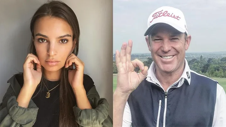 Shane Warne Comments On Emily Ratajkowski's Instagram