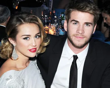 Liam Hemsworth and Miley Cyrus.