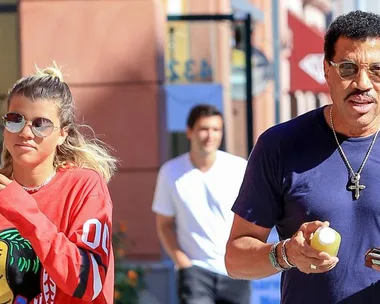 Sofia Richie and Lionel Richie.