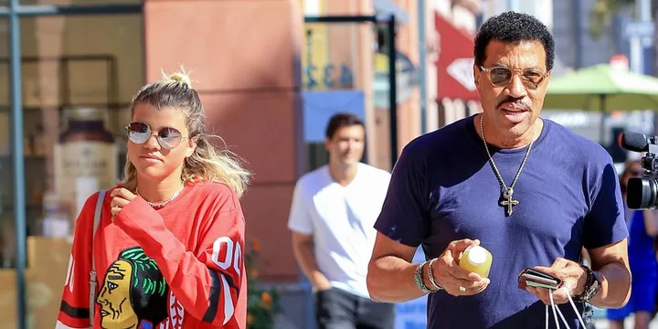 Sofia Richie and Lionel Richie.