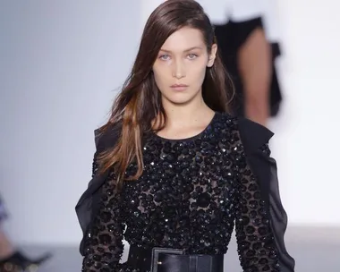 bella hadid michael kors runway fall