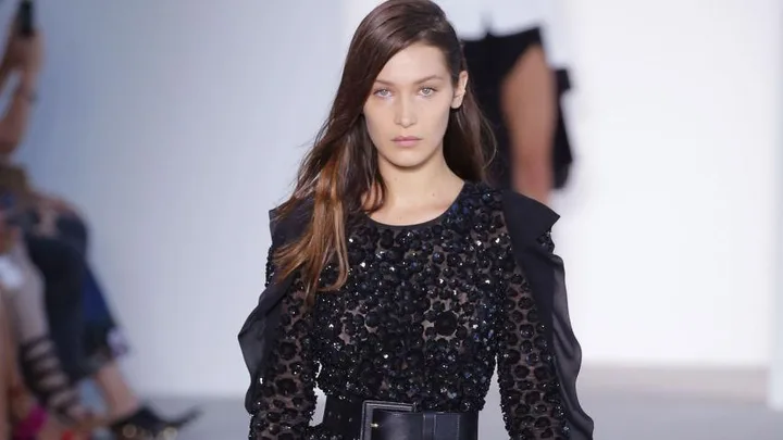 bella hadid michael kors runway fall