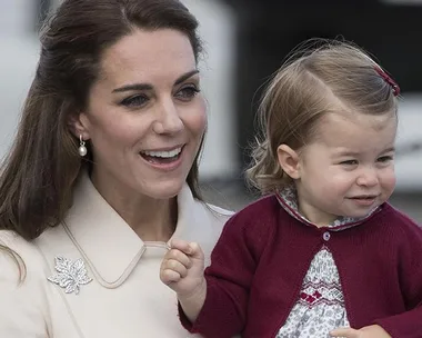 Kate Middleton and Princess Charlotte.