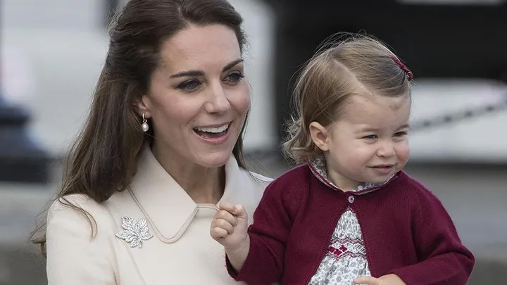 Kate Middleton and Princess Charlotte.