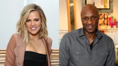 Khloe Kardashian and Lamar Odom.