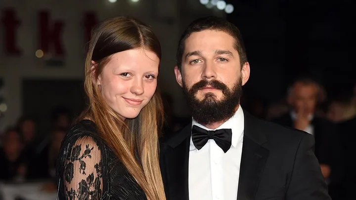 Shia LaBeouf and Mia Goth.