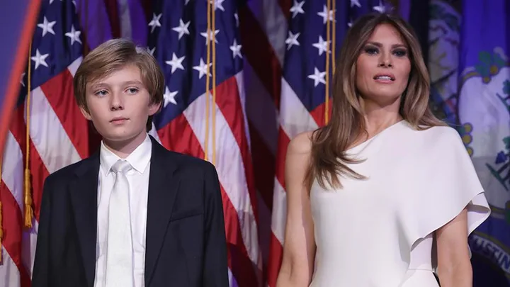 Melania Trump and Barron Trump