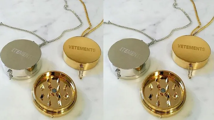 Vetements Weed Grinder Necklace