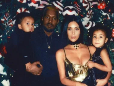 Kim Kardashian Kanye West Christmas