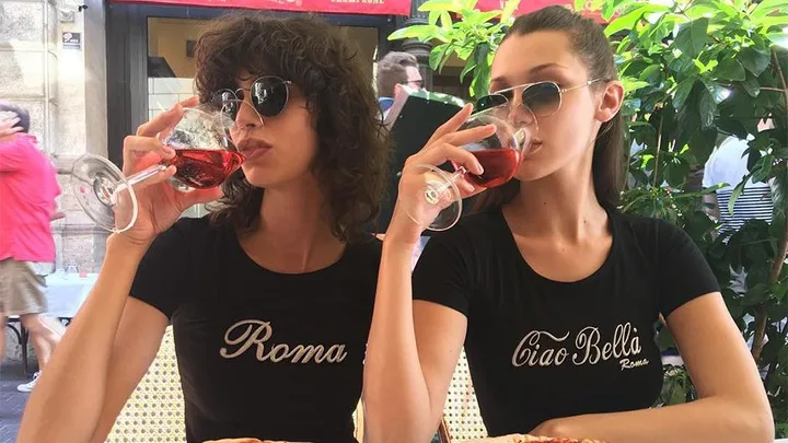 bella hadid wine