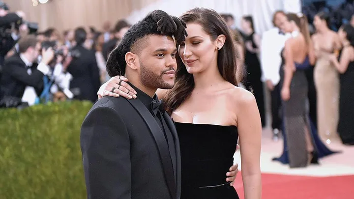 Bella Hadid and The Weeknd.