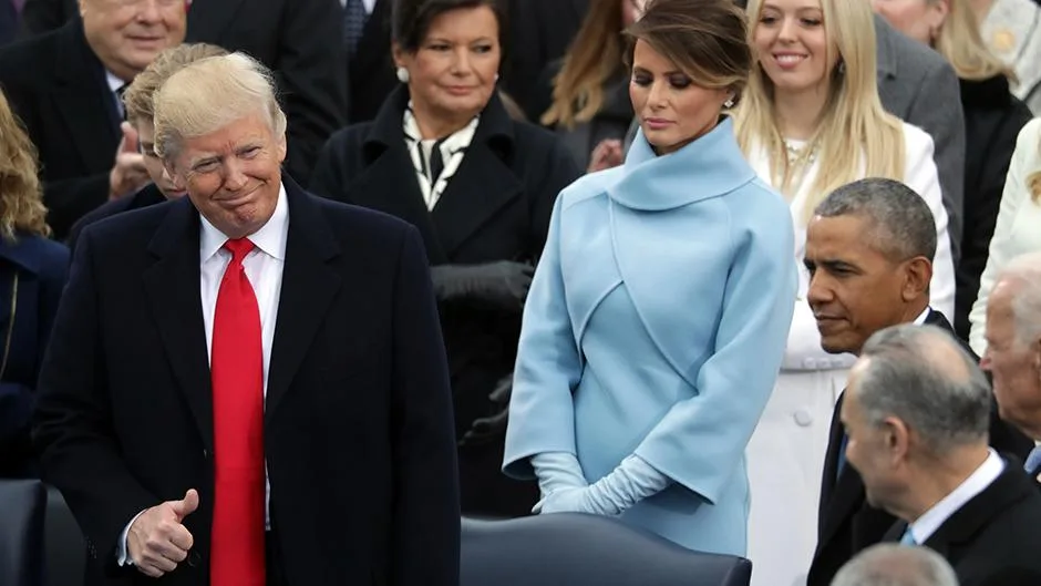 Melania and Donald Trump.