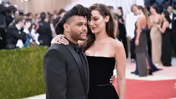 Bella Hadid and The Weeknd.