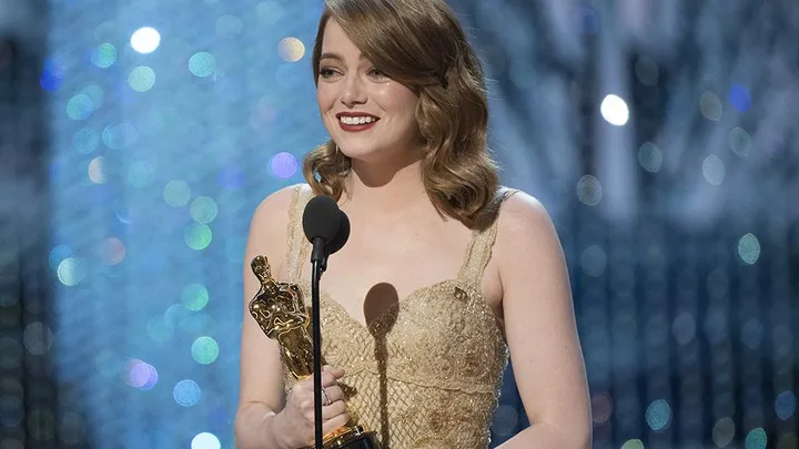 Emma Stone at the 2017 Oscars.