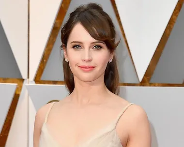 Felicity Jones at the 2017 Oscars.