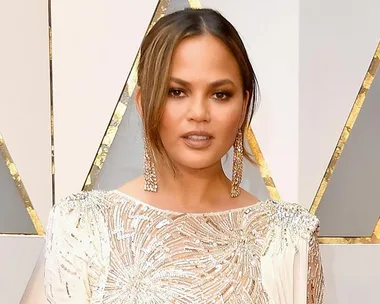 Chrissy Teigen at the 2017 Oscars.