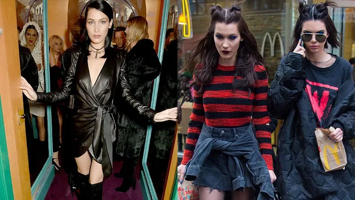 Bella Hadid Kendall Jenner Goth Style