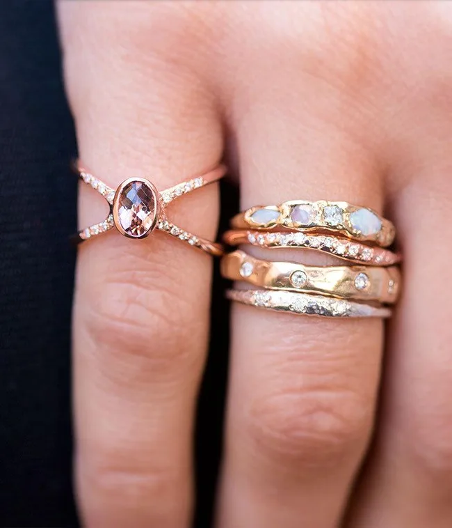 Wedding Ring Stack Inspiration From Pinterest | ELLE