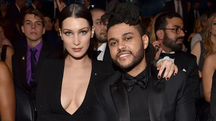 Bella Hadid and The Weeknd.