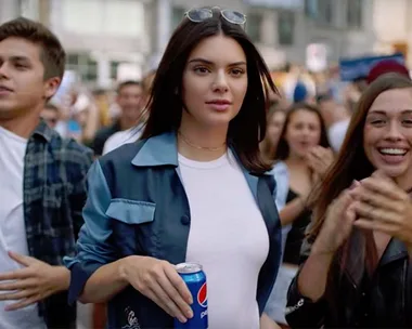 Kendall Jenner Pepsi commercial.