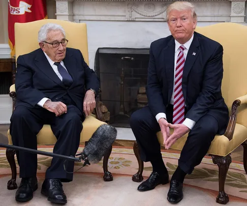 Henry Kissinger and Donald Trump