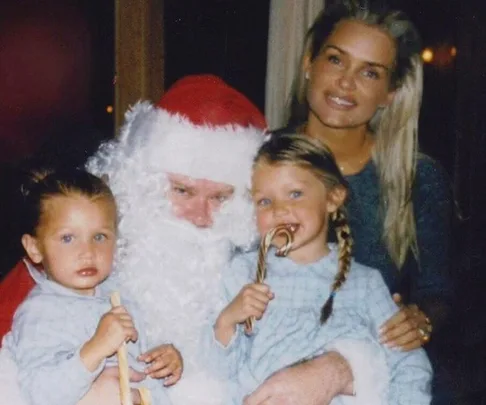 Gigi and Bella Hadid with their mother.