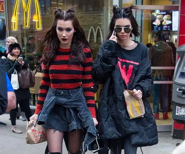 Kendall Jenner Bella Hadid McDonald's