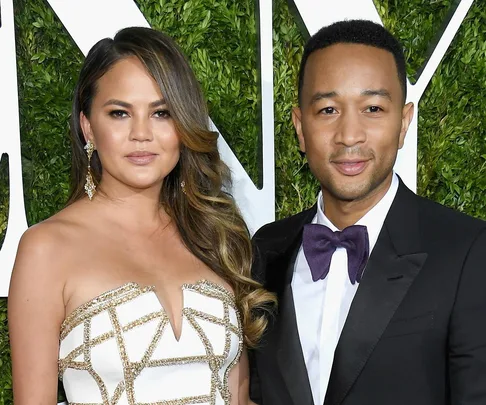 Chrissy Teigen and John Legend 2017 Tony Awards