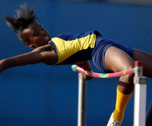 Girl jumping sport