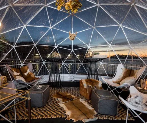 igloo bar pop up dome sydney harbour