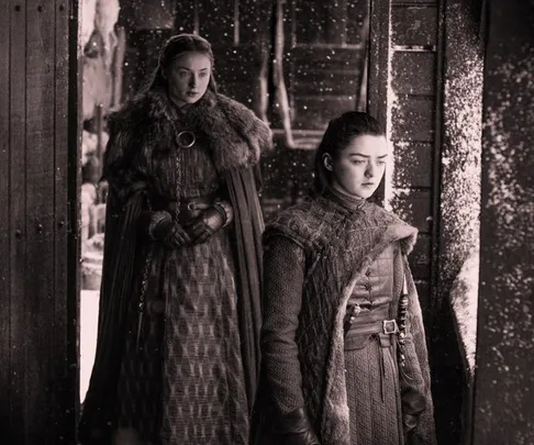 Arya and Sansa Stark.