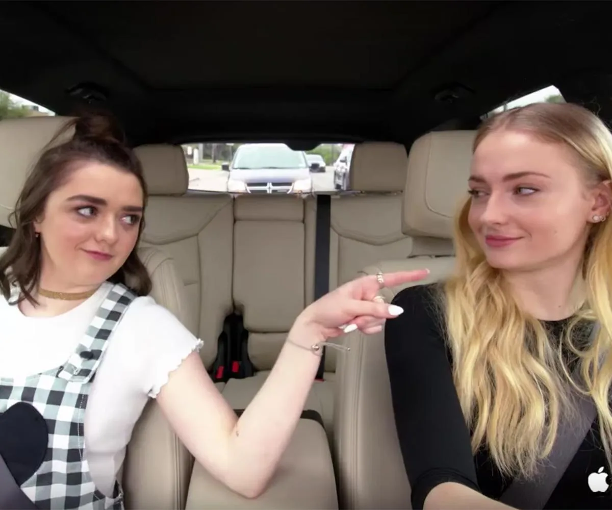 Maisie Williams Sophie Turner Carpool Karaoke