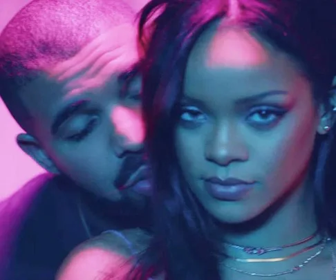 Drake and Rihanna.