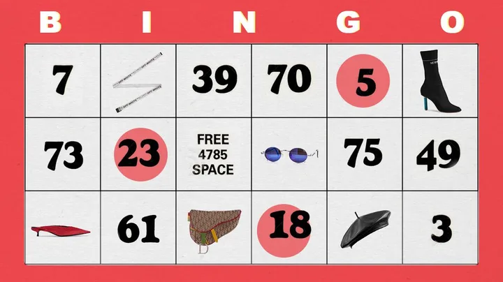 Fashion bingo.