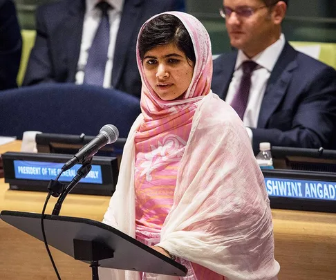 Malala Yousafzai.