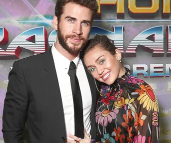 Miley Cyrus and Liam Hemsworth. 