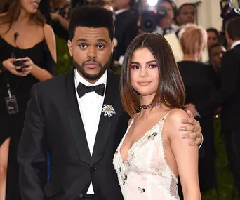 Selena Gomez and The Weeknd. 