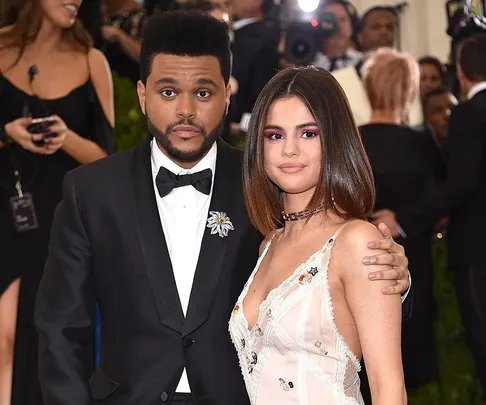 Selena Gomez and The Weeknd.