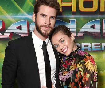 Miley Cyrus and Liam Hemsworth. 