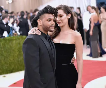 Bella Hadid and The Weeknd.