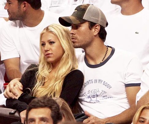 Anna Kournikova and Enrique Iglesias.