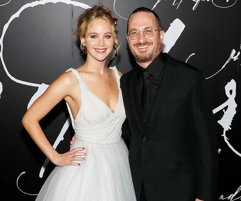 Jennifer Lawrence and Darren Aronofsky.